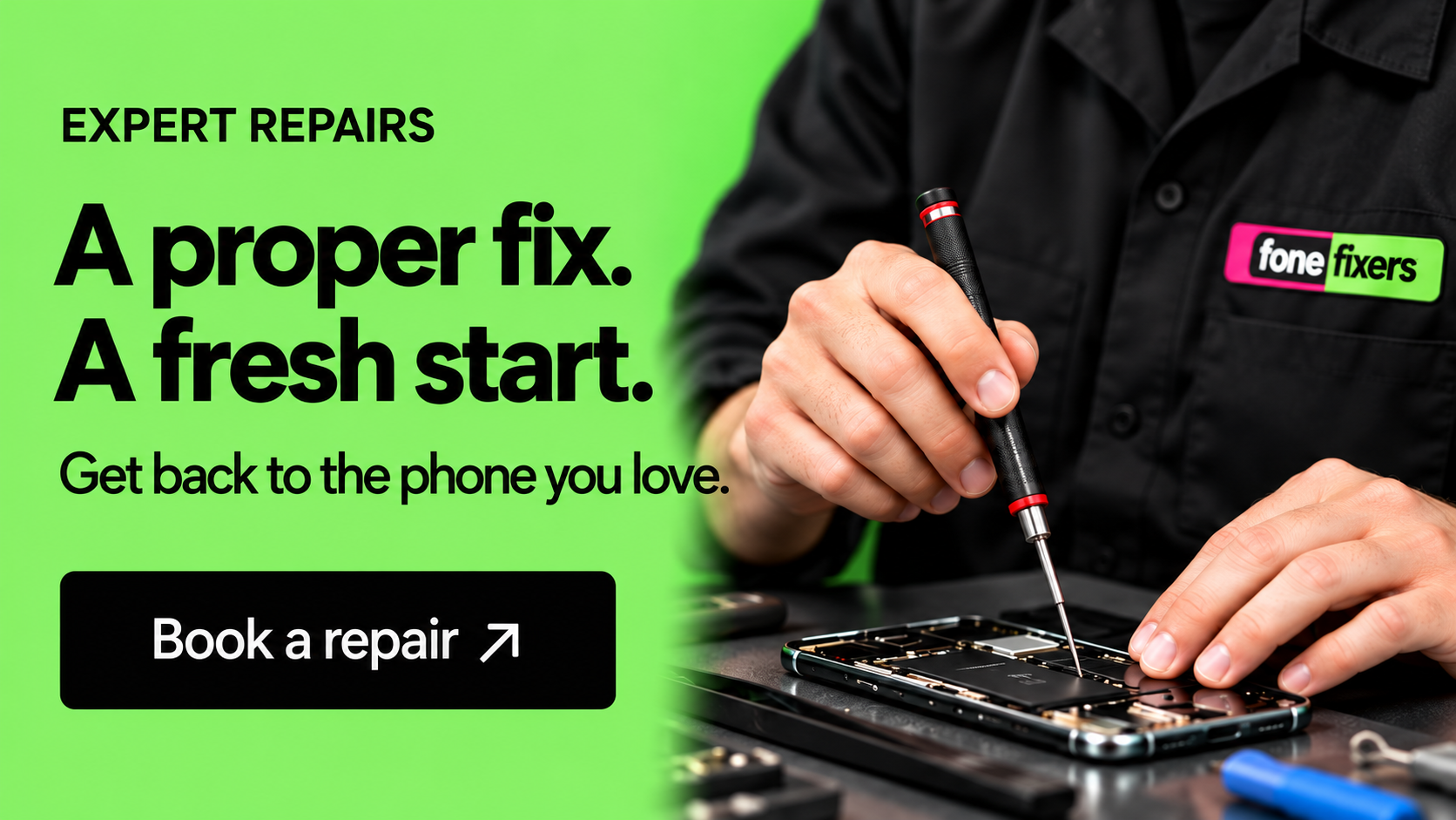 Book a repair — expert repairs done fast