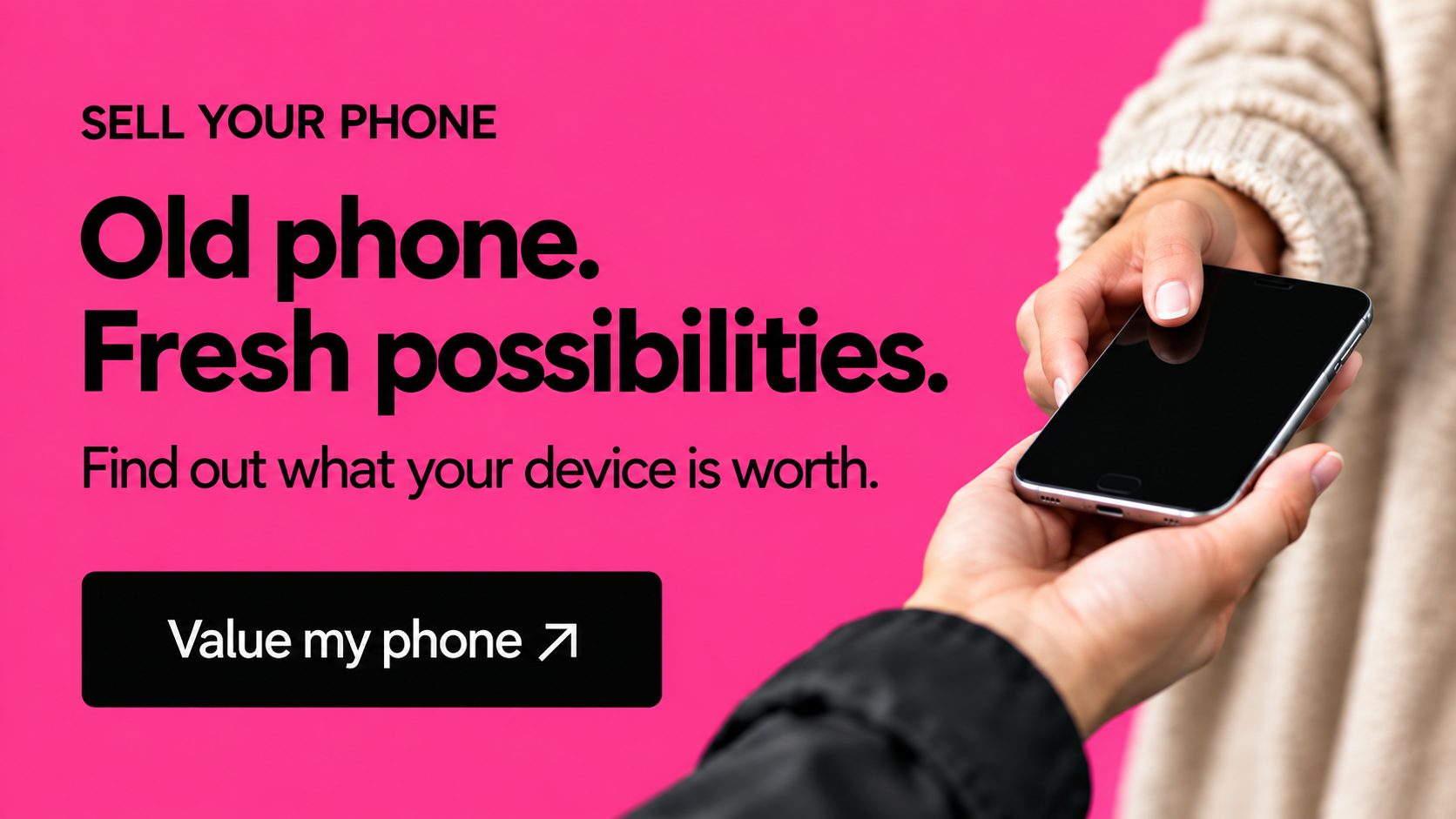 Sell your phone — get an instant valuation